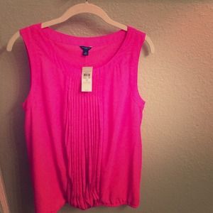 Neon Pink Ann Taylor Dressy Tank