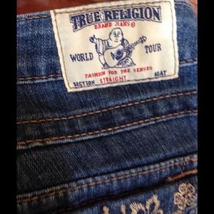 True Religion sz 26 straight leg jeans