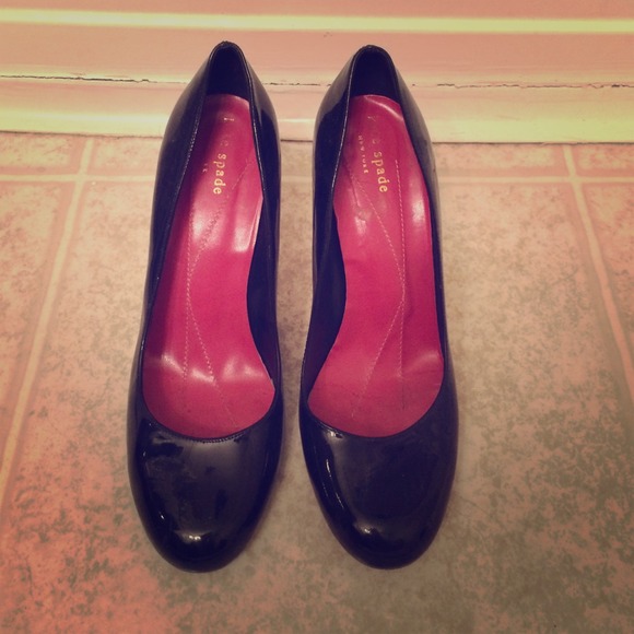 Worn Kate Spade Black Heels