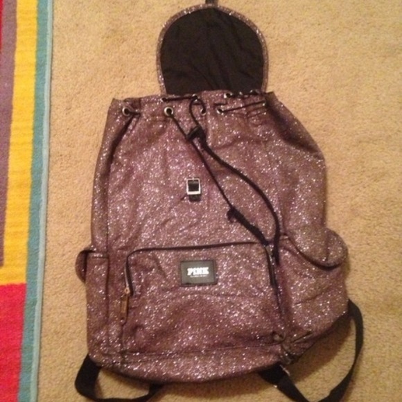 victoria secret glitter backpack