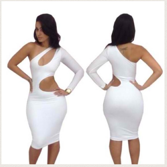 Pre order! Sexy white club dress