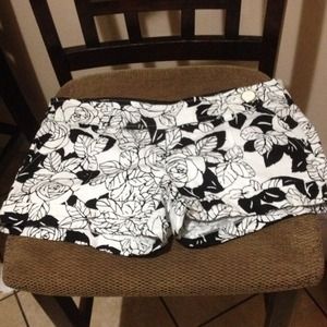 Bundled Black & White Rose shorts