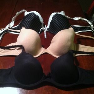 Two Victoria's Secret bras and one jc penny bra