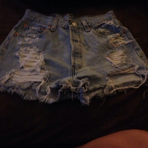 Levi's cut off shorts
