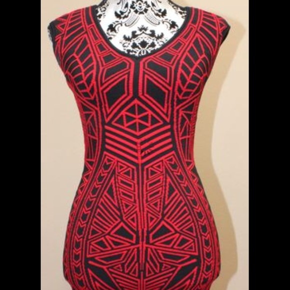 RVN red and black dress