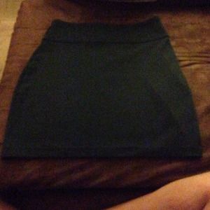 Hunter Green Bodycon Mini Skirt