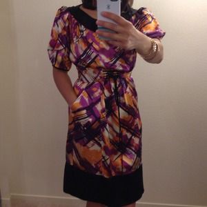 DVF silk dress!