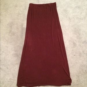 Brandy Melville Burgundy Maxi Skirt