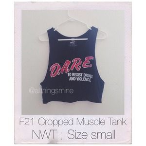 ❌ SOLD ❌ F21 DARE Cropped Tank