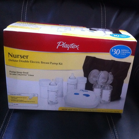 Playtex double electric breast pump, never used.