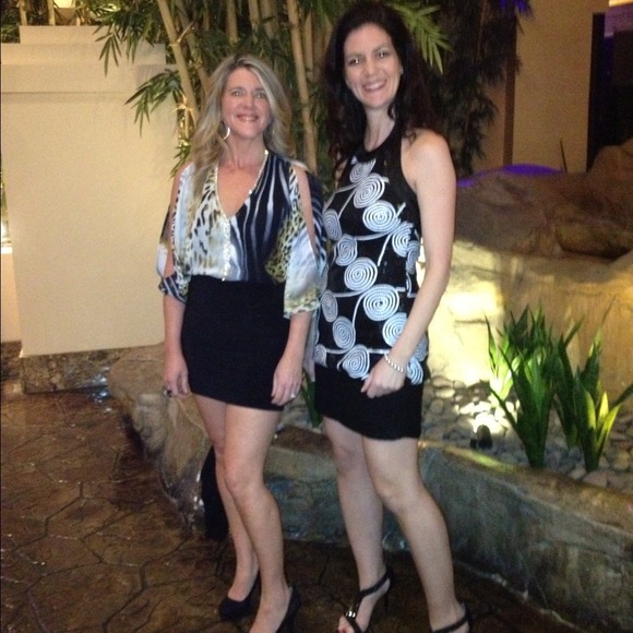 Animal print cocktail dress