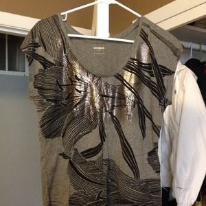 🔴Express🔴 Grey/Silver/Black Top