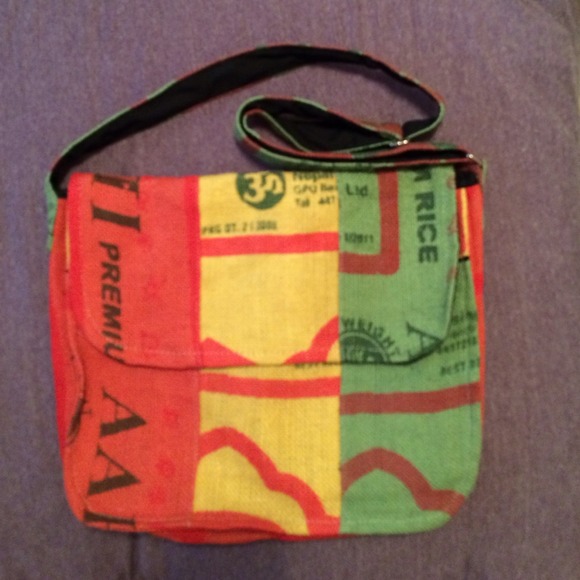 Rastafarian Hippie/Boho Burlap Shoulder Bag