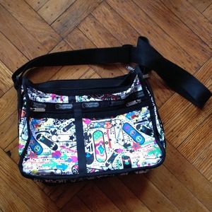 LeSportsac Bag Deluxe Everyday w/Skateboard design