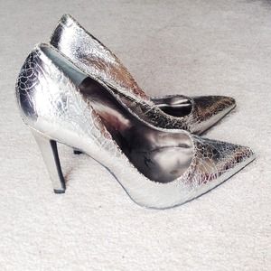 Silver Pumps