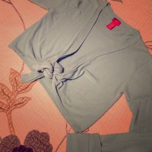 Turquoise cropped sweater