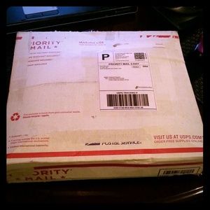 Picture of package ready to go : )
