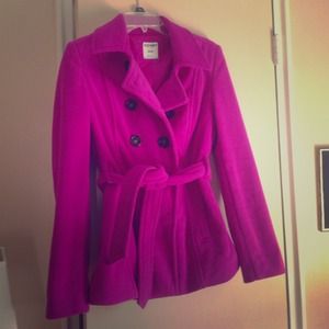 Purple fleece coat