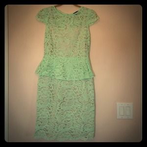 Tahari lace peplum dress