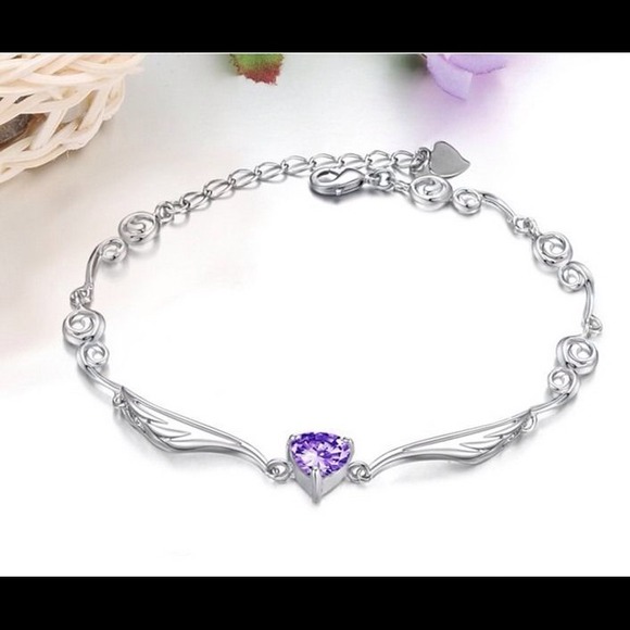 Purple angle bracelet
