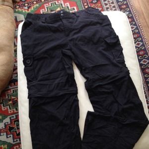 North Face convertible hiking pant (size 8, blk)