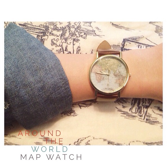 Around the World Map Watch