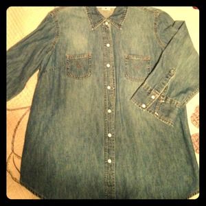 Denim Maternity Shirt