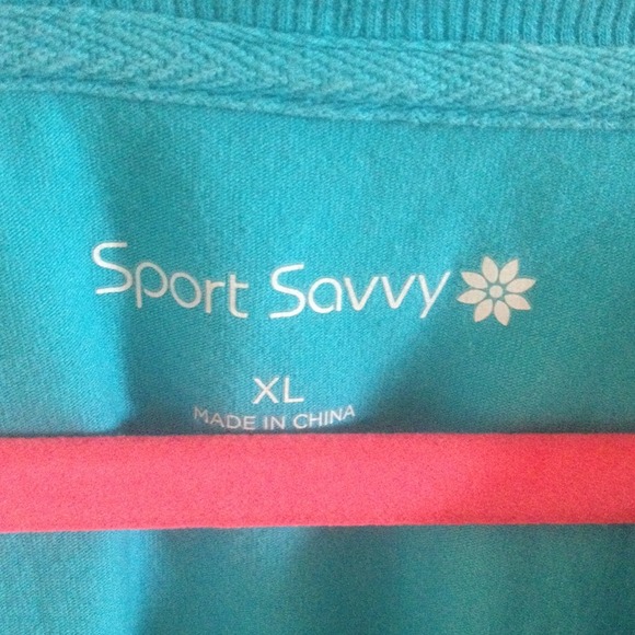 SALE! Aqua T-Shirt Dress Plus - Picture 2 of 3