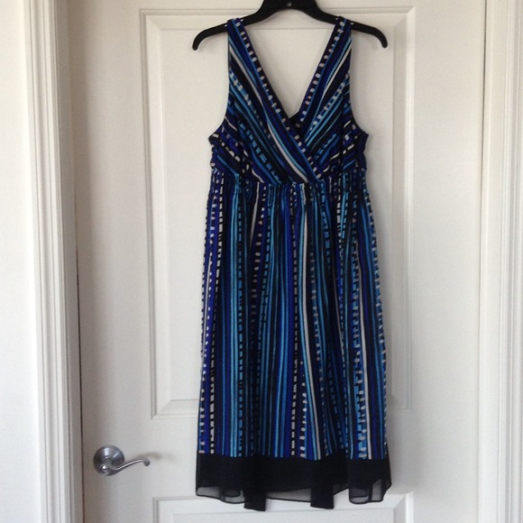 SOLD!! Blue multi color sundress by Lane Bryant