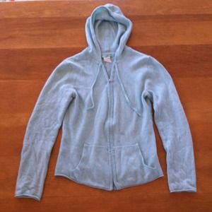 J.Crew Cashmere Zip front hoodie size XS
