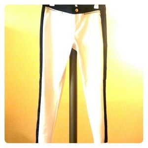 Two toned black &white pants