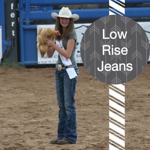 Low rise jeans