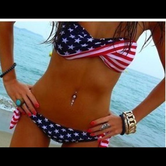 American flag bikini