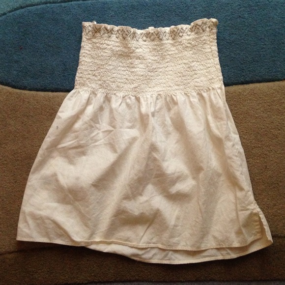 White strapless blouse - Picture 3 of 3