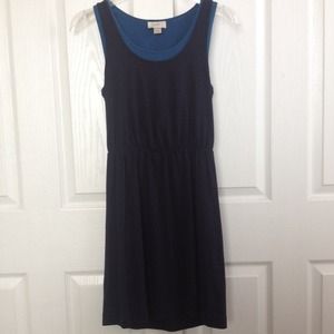 Loft Navy Blue Summer Dress