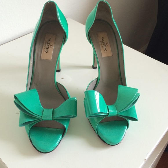 valentino turquoise shoes