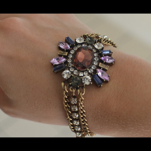 Purple crystal bracelet (3X$25)
