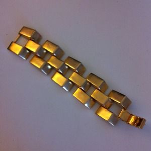Ben Amun large gold triangle pyramid bracelet