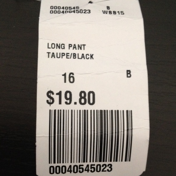 ***SOLD***Tan printed pants - Picture 2 of 2