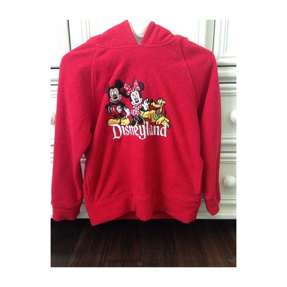 Red disneyland hoodie