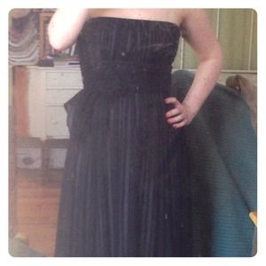 BCBGMaxAzria petite floor length prom dress