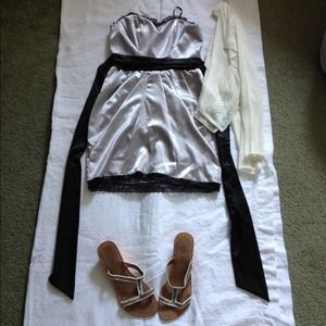 Elegant silver dress