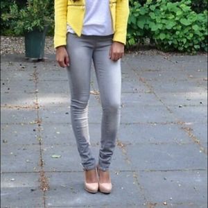 BCBGmaxazria gray skinny jeans