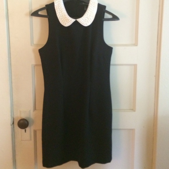 Black and white pearl-collared dress. Was $19