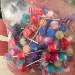 Various tongue rings