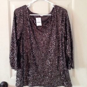 J crew sequined blouse, new with tags