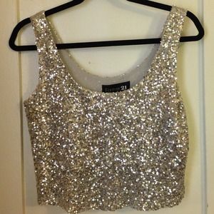 sparkly tank top