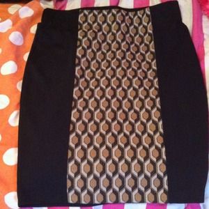 Metaphor Women's Panel Pencil Skirt - Geometric
