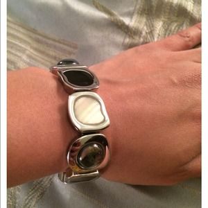 Black and White Lia Sophia Bracelet.