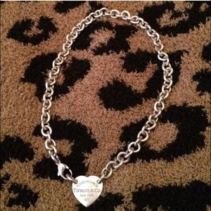 Tiffany & co heart necklace return to tiffany